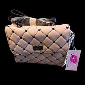 Betsey Johnson Pink Quilted Finish Purse